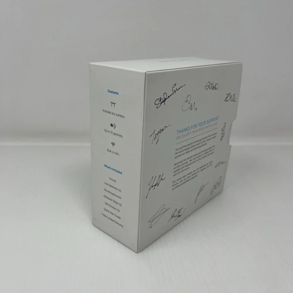 Knocki Gesture Control Smart Home Devices Limited Edition Kickstarter Sealed NEW